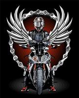 biker vector template for graphic design