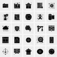 25 iconos de negocios universales vector ilustración de icono creativo para usar en proyectos relacionados con la web y dispositivos móviles