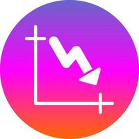 Trending down Vector Icon Design