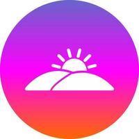 Sunset Vector Icon Design