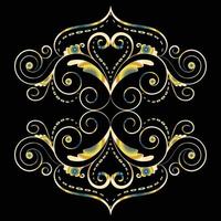 Vector illustration of floral ornament