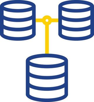 diseño de icono de vector de base de datos