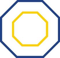 Octagon Vector Icon Design