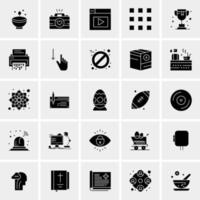 25 iconos de negocios universales vector ilustración de icono creativo para usar en proyectos relacionados con la web y dispositivos móviles