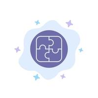 Management Plan Planning Solution Blue Icon on Abstract Cloud Background vector