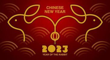 Lunar new year, Chinese New Year 2023 , Year of the Rabbit vector