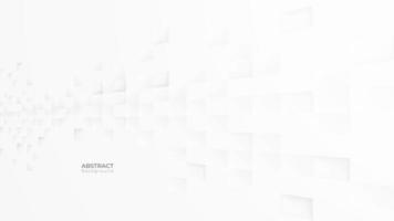 Abstract 3d modern square background. White and grey geometric pattern texture. vector art illustration