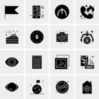 16 Universal Business Icons Vector Creative Icon Illustration to use in web and Mobile Related project