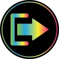 Log Out Vector Icon Design