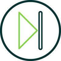 Skip Vector Icon Design