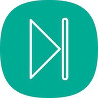 Skip Vector Icon Design