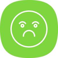 Frown Vector Icon Design