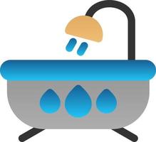 Bathtub Vector Icon Design