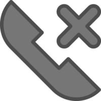 Missed call Vector Icon Design