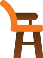 High Chair Vector Icon Design