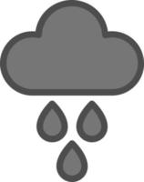 Rain Vector Icon Design