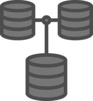 diseño de icono de vector de base de datos