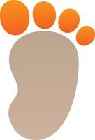 Footprint Vector Icon Design