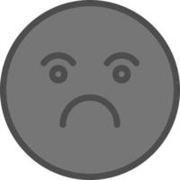 Frown Vector Icon Design