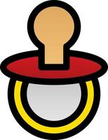 Pacifier Vector Icon Design