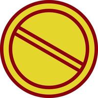 Slash Vector Icon Design