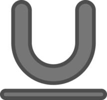 Underline Vector Icon Design