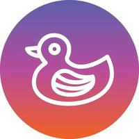 diseño de icono de vector de pato de goma