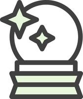 Crystal Ball Vector Icon Design