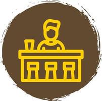 Bar Counter Vector Icon Design