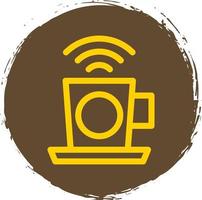 café wifi vector icono diseño