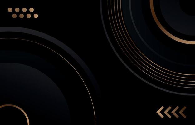 Black Gold Abstract Gradient Background