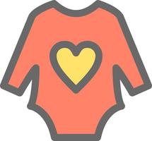 Baby Clothes Vector Icon Design
