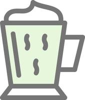 Coffee Latte Vector Icon Design