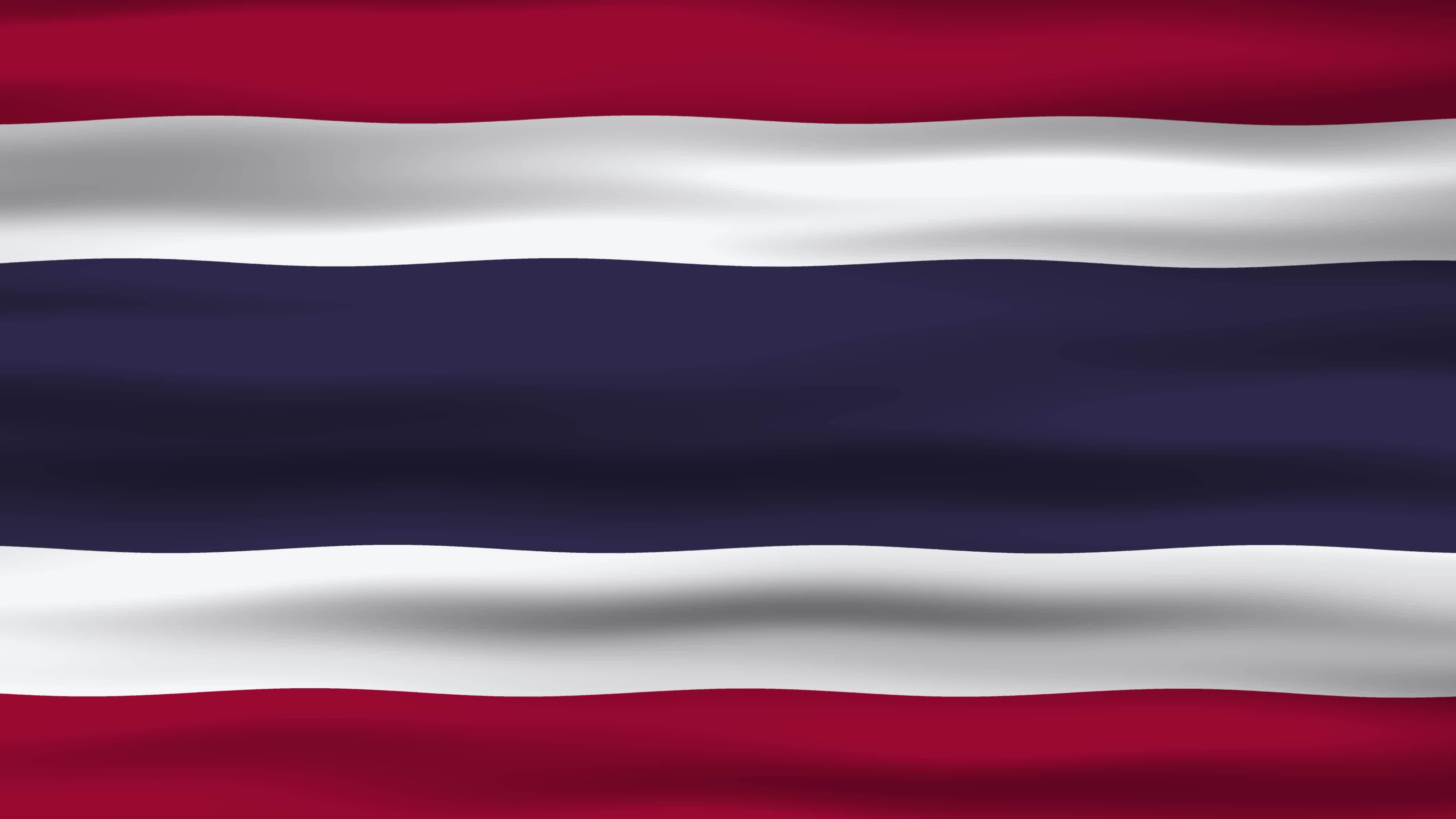 Seamless loop animation of the Thailand flag, flag waving in the wind,  perfect for videos of independence day or other holidays 15326950 Stock  Video at Vecteezy