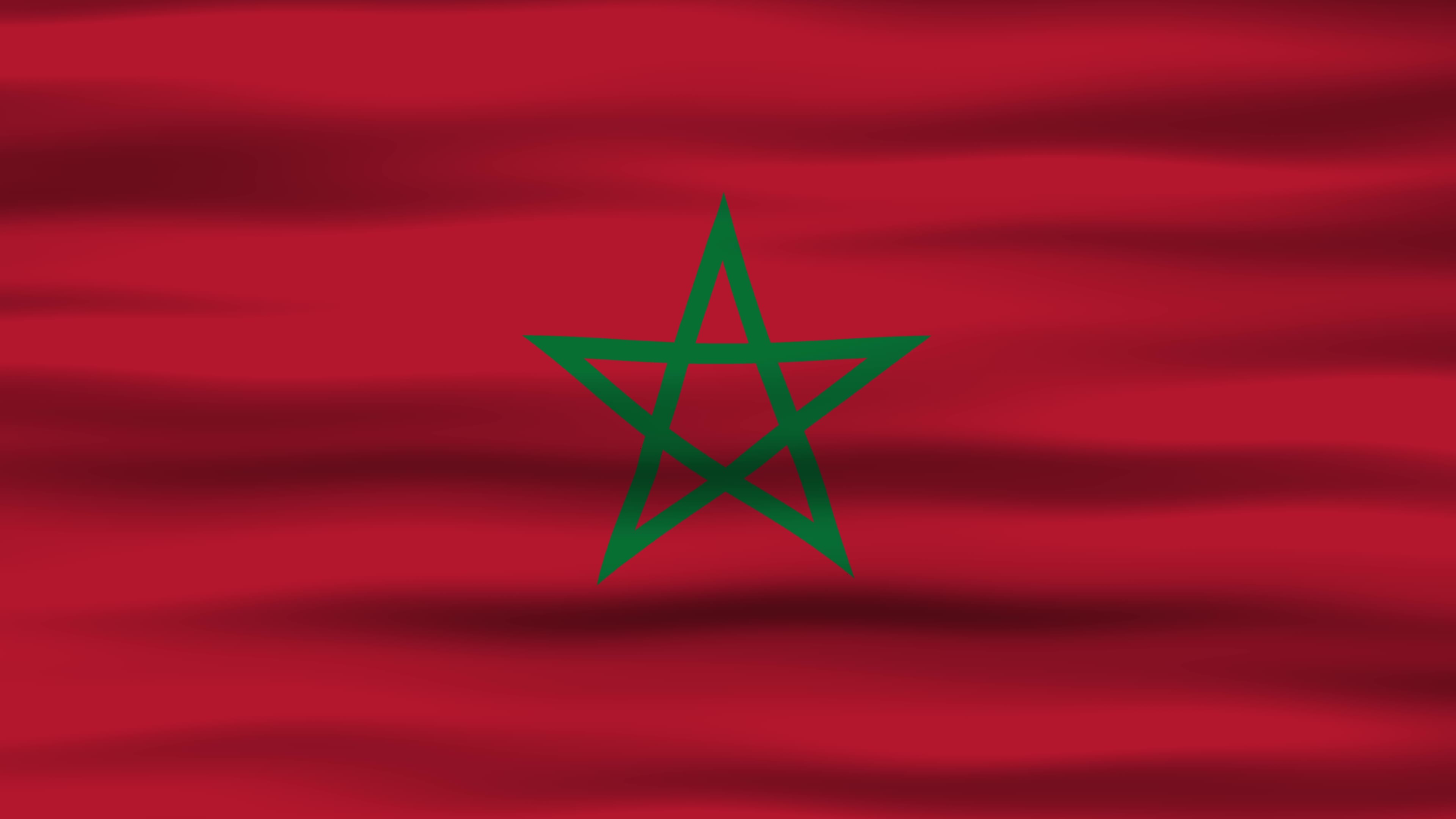 Seamless loop animation of the Morocco flag, flag waving in the wind,  perfect for videos of independence day or other holidays 15326960 Stock  Video at Vecteezy