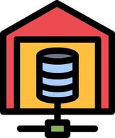 Data Warehouse Vector Icon Design