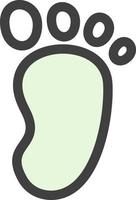 Footprint Vector Icon Design