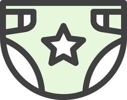 Diaper Vector Icon Design