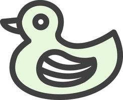 Rubber Duck Vector Icon Design