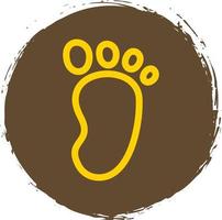 Footprint Vector Icon Design