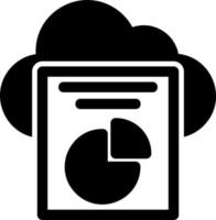 Cloud Reporting Vector Icon Design