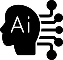 Artificial Consciousness Vector Icon Design