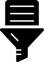 Data Filtering Vector Icon Design