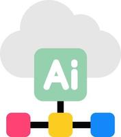 Cloud Based Architecture Vector Icon Design