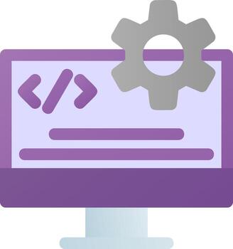 Code Engineering Vector Icon Design