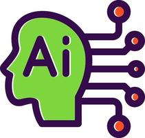 Artificial Consciousness Vector Icon Design