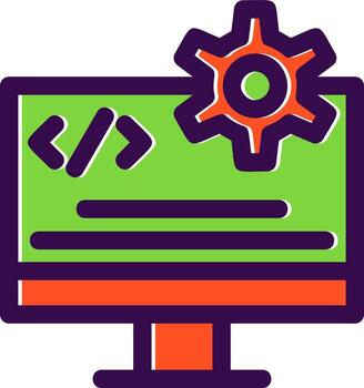 Code Engineering Vector Icon Design