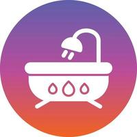 diseño de icono de vector de bañera