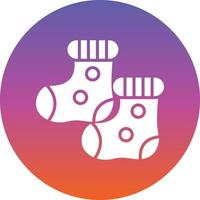 diseño de icono de vector de calcetines de bebé