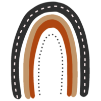 oganic arcobaleno con boemo stile png